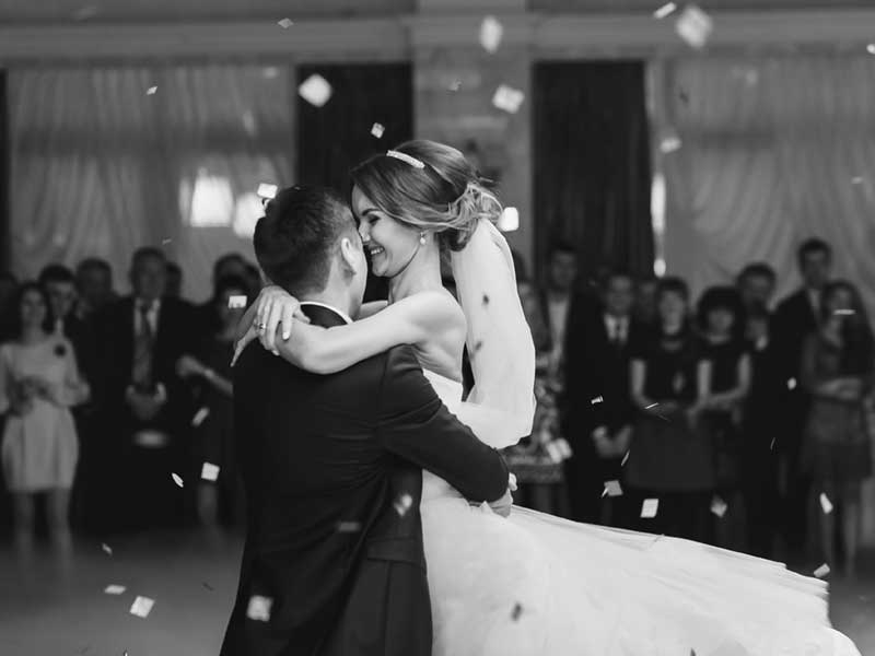 Dancing Bride & Groom